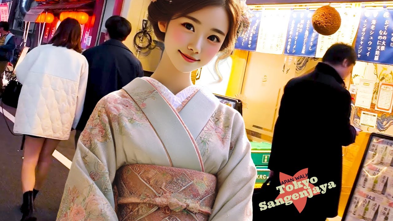 Tokyo Sangenjaya Night Town 4K Non-Stop 1 Hour