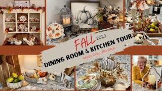FALL DINING ROOM & KITCHEN TOUR (Music Only...NO TALK) #fall #falldecorating #fallhomedecor