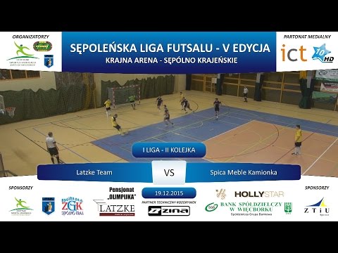 I Liga - II Kolejka: Latzke Team - Spica Meble Kamionka 10:5, 19.12.2015 r.