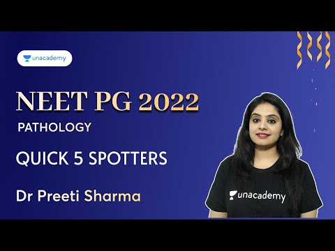 Quick 5 spotters E 2 | NEET PG 2022 | Pathology | Dr Preeti Sharma