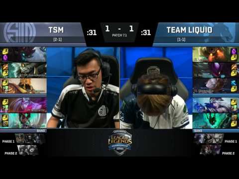 TSM vs TL, Game 3   NA LCS 2017 Spring   Team SoloMid vs Liquid G3