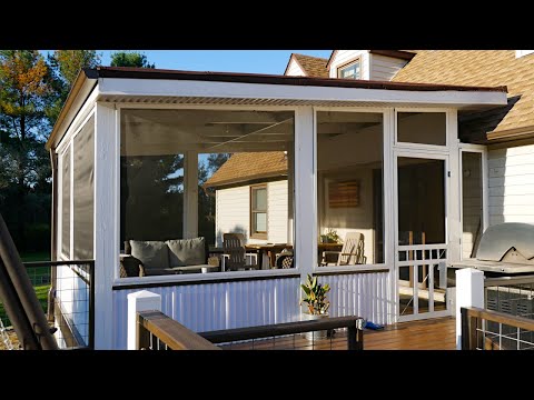 Build a Screen Porch on a Deck without Attaching to the House