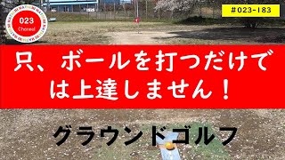 【グラウンドゴルフ】（#023-183）　「只、ボールを打つだけでは上達しません！」