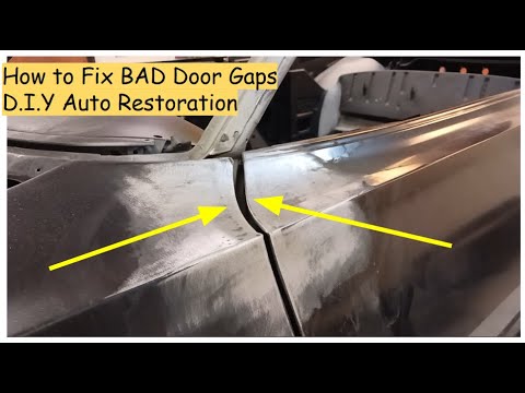 How to Fix  BAD Door / Panel Gaps & Metal Finish -  DIY Auto Resoration
