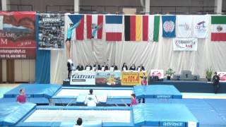 preview picture of video 'CISAG : Trampoline Friendship Cup à Jablonec - Synchro Emma/Laura'