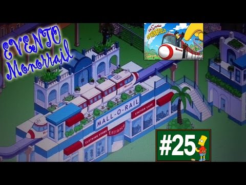 Los Simpson Springfield "Monorrail: Cap. 25 - Conseguir 10 Trozos Vía y Pack Compro-rail" por Tony