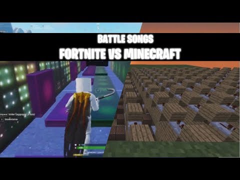 FORTNITE SONGS VS MINECRAFT SONGS (BATTLE OF MUSIC) #01 *Fortnite Battle Royale*