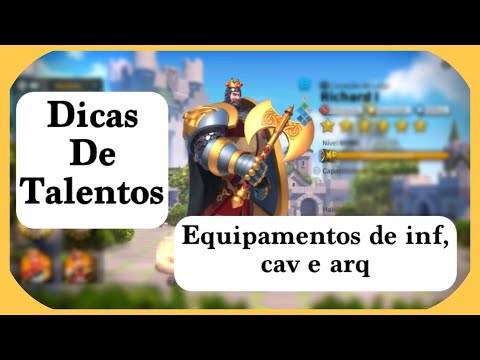 TALENTOS E EQUIPAMENTOS DAS MINHAS 5 MARCHAS - RISE OF KINGDOMS.