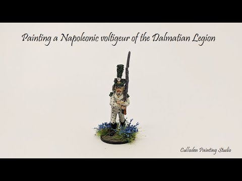 Painting a Napoleonic voltigeur of the Dalmatian Legion