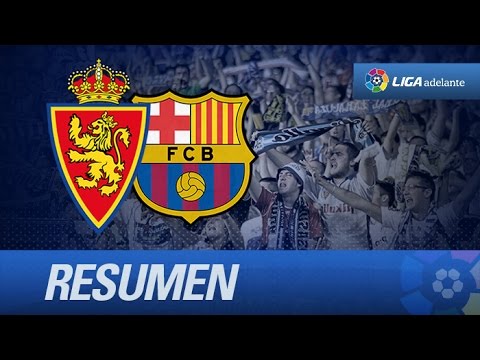 Resumen de Real Zaragoza (4-0) FC Barcelona B