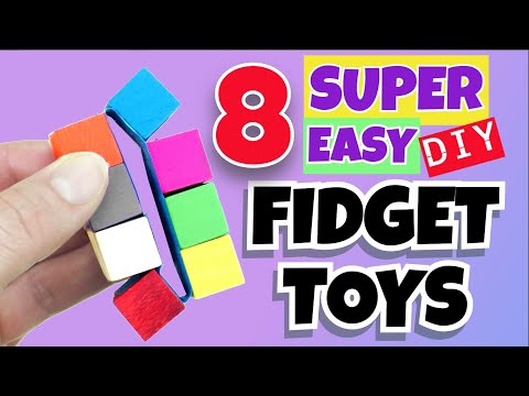 8 SUPER EASY DIY FIDGET TOYS - HOW TO MAKE HOMEMADE FIDGETS - POP IT FIDGET TOY - CARDBOARD, STRAWS