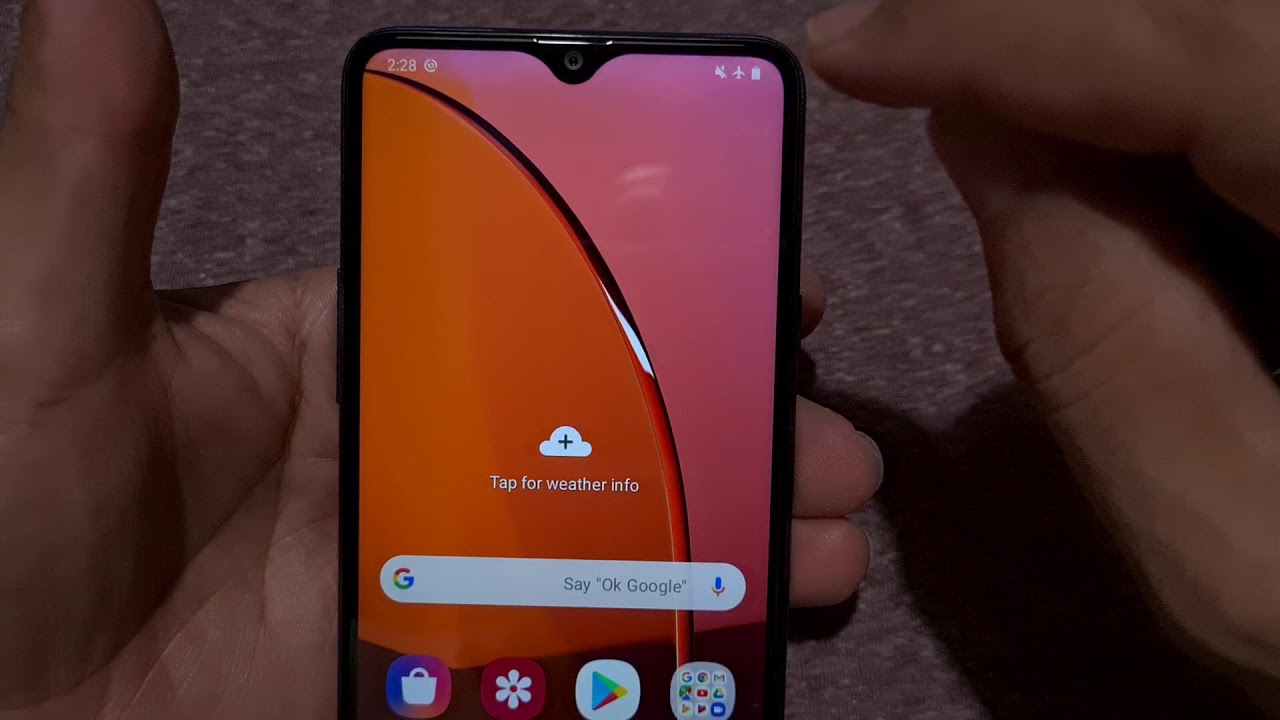 How to show Battery percentage for Samsung Galaxy A20s in status bar