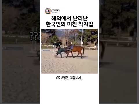 해외에서 난리 난 한국인의 미친 착지법