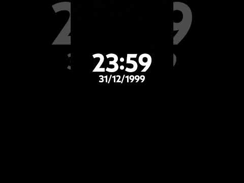 Time from 23:59 31/12/1999 to 00:00 1/1/2000 trend that I made.