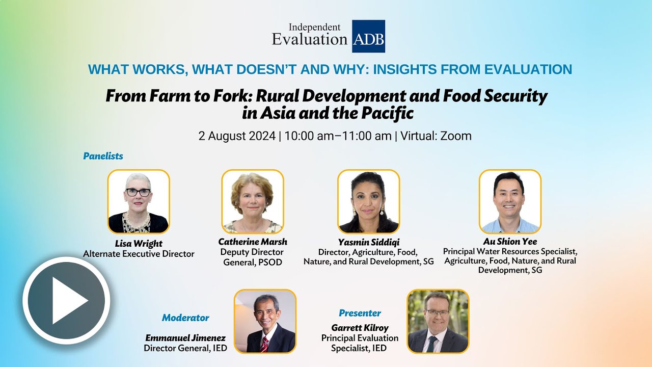 From Farm to Fork: Rural Development and Food Security in Asia and the Pacific