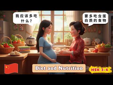 🇨🇳 Learn Chinese: 10 Conversations About Diet and Nutrition (HSK 3-4)