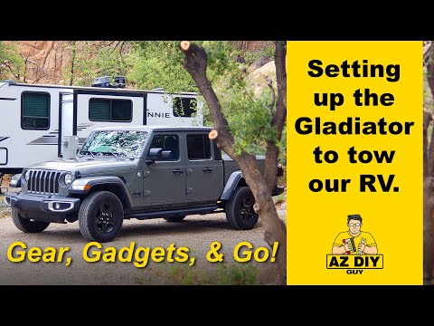 How we set up our Gladiator to tow our RV - Gear, Gadgets, and Go!