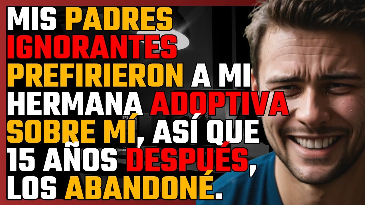 Mis PADRES IGNORANTES prefirieron a mi HERMANA ADOPTIVA sobre MÍ, 15 años después, los ABANDONÉ