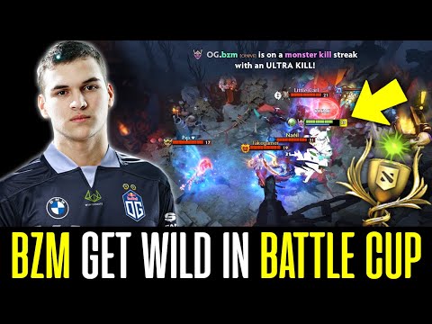 OG.bzm getting wild in BATTLE CUP - TIMBERSAW Mid Lane DOTA 2