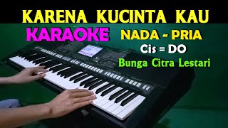 Download lagu KARENA KUCINTA KAU - Bunga Citra Lestari / Once | KARAOKE Nada Pria mp3