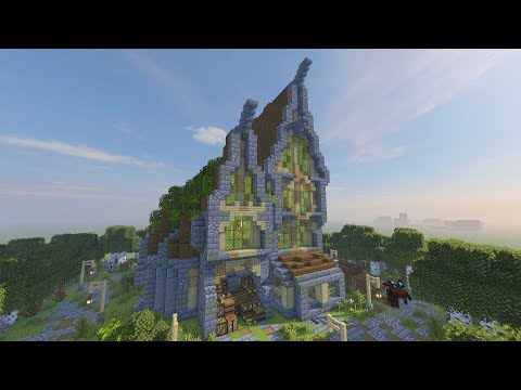 Minecraft Timelapse -- How to build Leaon Alchemist Office Tutorial |Constuct Your Style series|