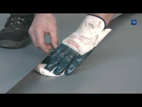 Verlegung bei Dachbahnen vom Typ Rhepanol hfk