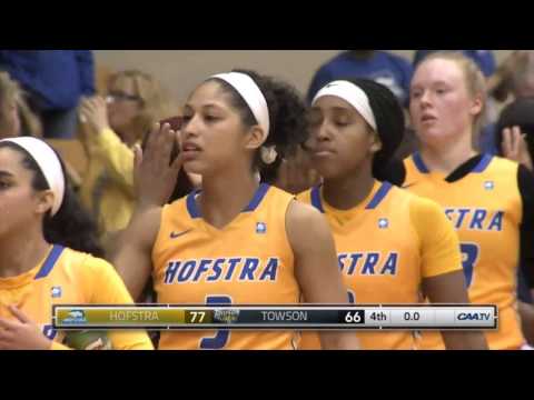 2017 Women’s #CAAHoops First Round -- #9 Hofstra 77, #8 Towson 66
