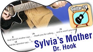 Sylvia's Mother - Dr. Hook -  Cover - Lyrics - Akkorde / Chords - beginner guitar lesson