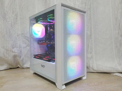 다크플래쉬 darkFlash DRX70 MESH RGB 강화유리 PC 케이스 구동 영상
