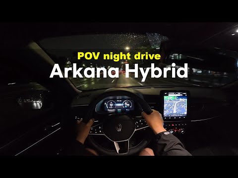 2026 Renault Arkana Hybrid esprit alpine POV night drive