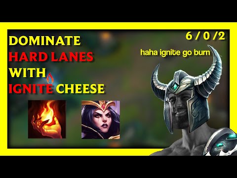 How to DOMINATE Impossible matchups with Lvl 1 Ignite Cheese - Mid Tryndamere