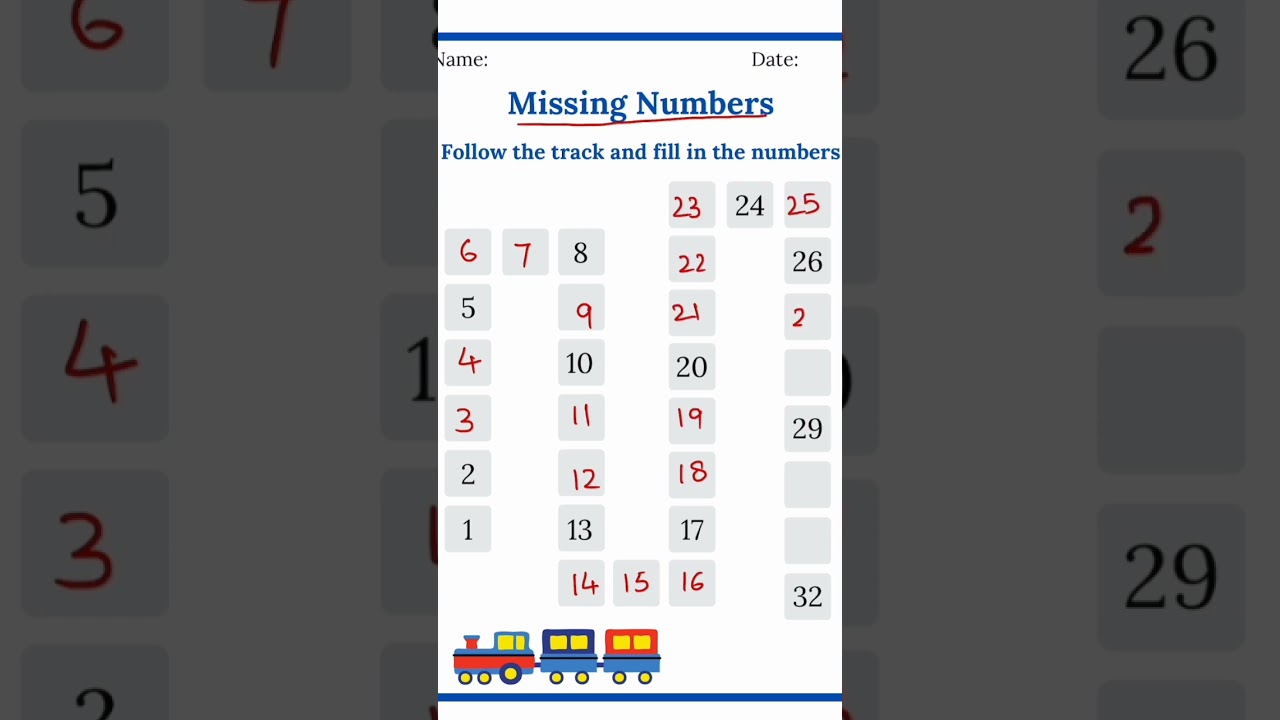 Numbers 1-30 worksheets #shorts #numbers #learnnumbers #lkgworksheet #lkgworksheets  #nursery #viral