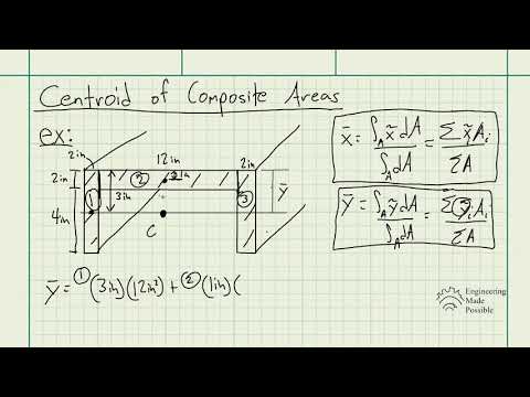 Centroid of Composite Areas - Statics