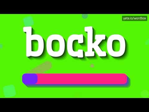 BOCKO - HOW TO PRONOUNCE IT!?