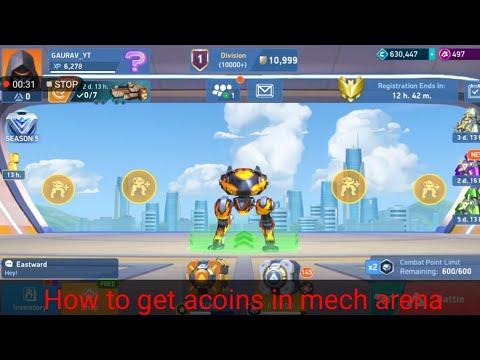 how to get acoins in mech arena, tips and tricks
