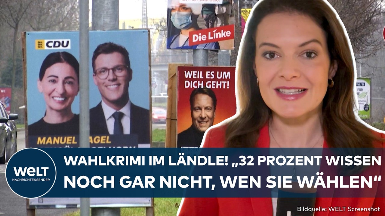 BADEN-WÜRTTEMBERG: Knappes Kopf-an-Kopf-Rennen zwischen Grünen-Promi Özdemir und CDU-Neuling Hagel