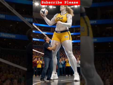World's tallest female volleyball player in 💔❤️🩹💥 #tallwoman #tallgirlfriend #volleyball #usa