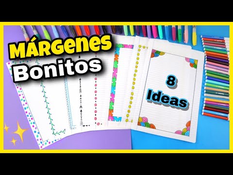 MÁRGENES para CUADERNOS | Bordes y Recuadros muy Bonitos #2 | NatyGloss