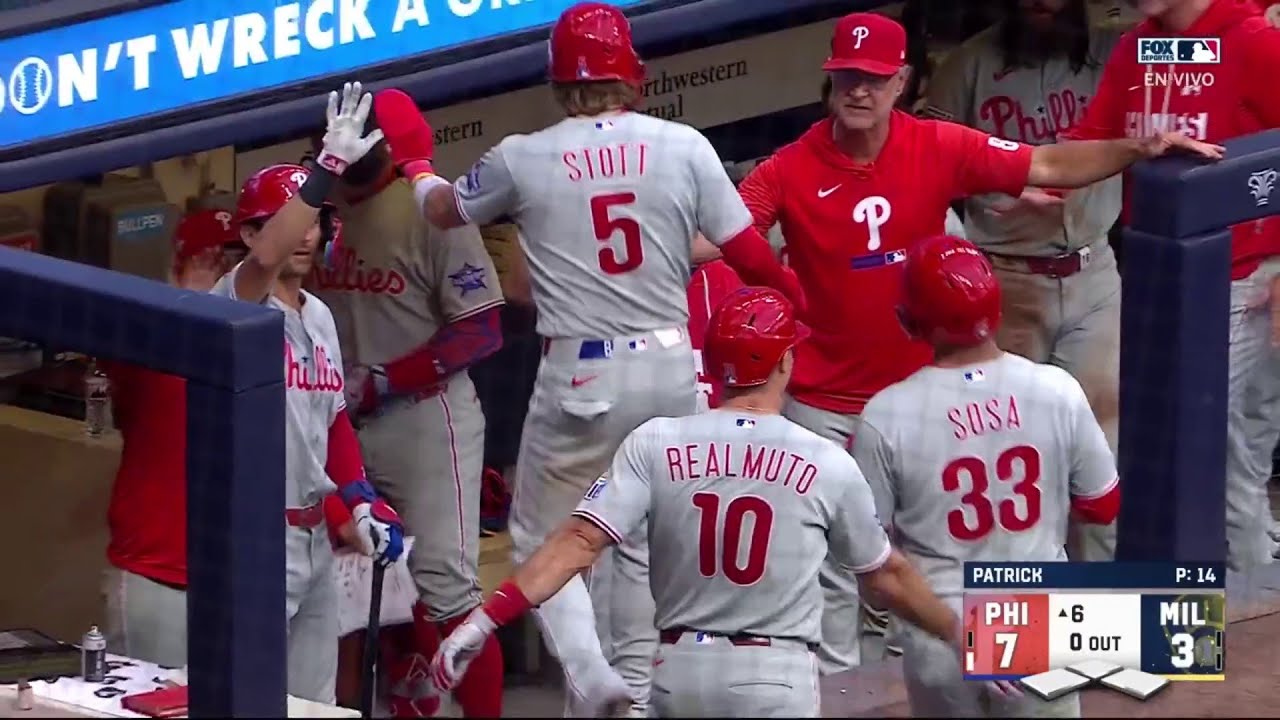 💪 HOME RUN 3 CARRERAS J.T. Realmuto | Philadelphia Phillies 7-3 Milwaukee Brewers | MLB 2026