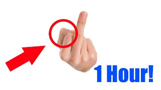 Middle Finger (1 hour!) white background.