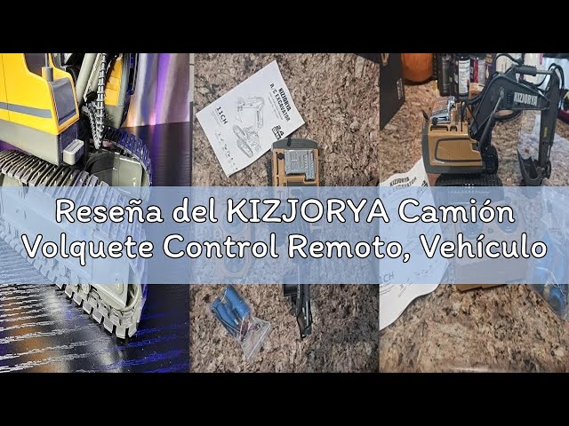 Vídeo relacionado con KIZJORYA Camión Volquete Control Remoto, Vehículo Construcción RC para Niños con 9 Canales, Cama Metal, Luces y Sonidos, Recargable, Juguete Eléctrico Transporte para Niños Niñas 3 4 5 6 8 9 10 años
