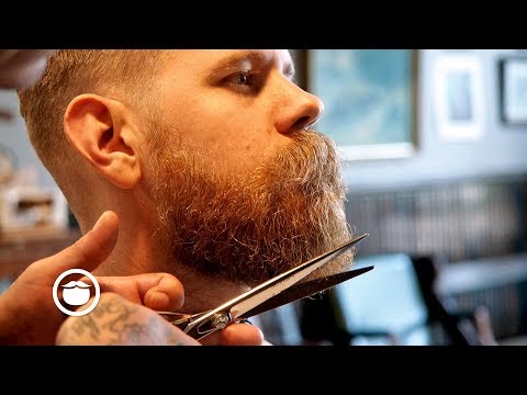 Classic Haircut and Beard Trim at Old School Barbershop Video