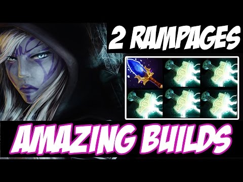 2 RAMPAGES, 1 MATCH - Drow Ranger with 5 Mjollnir and Aghanim -  Amazing Builds vol 69 - Dota 2