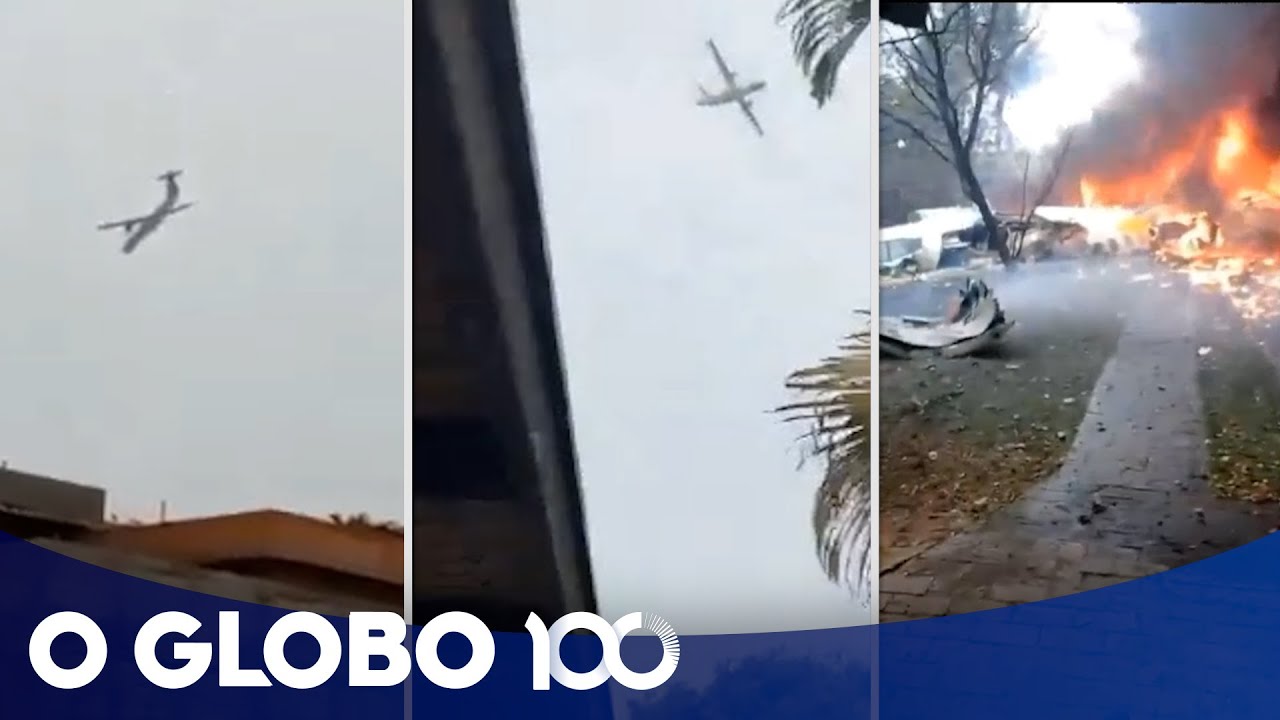 As imagens reunidas do acidente com avião da Voepass em Vinhedo
