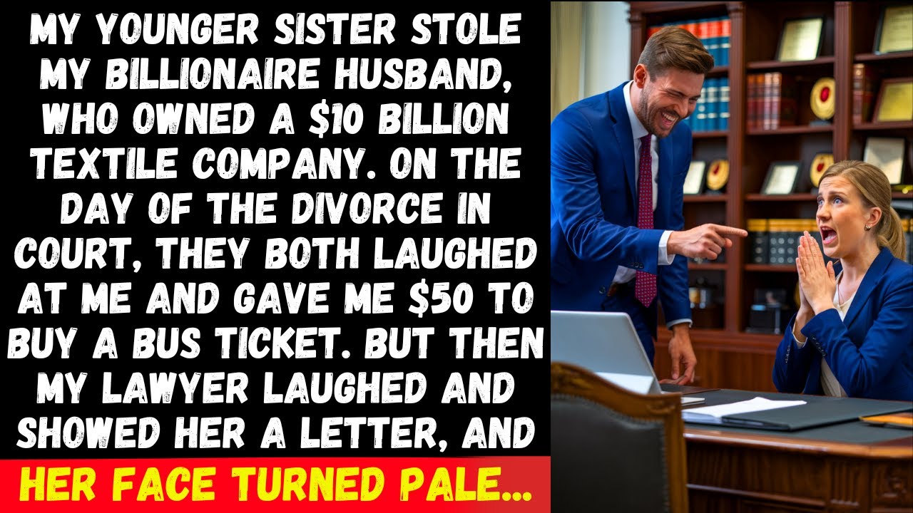 My younger sister stole my billionaire husband. They mocked me, then the lawyer revealed the truth..