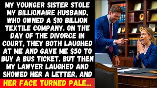 My younger sister stole my billionaire husband. They mocked me, then the lawyer revealed the truth..