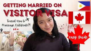 Getting Married in Canada on a Tourist Visa 💍🇨🇦 | Easy Process Guide