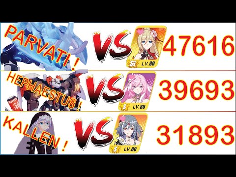 [Honkai Impact 3] Exalted Memorial Arena (Parvati/Hephaestus/Kallen) (Score: 119,202)