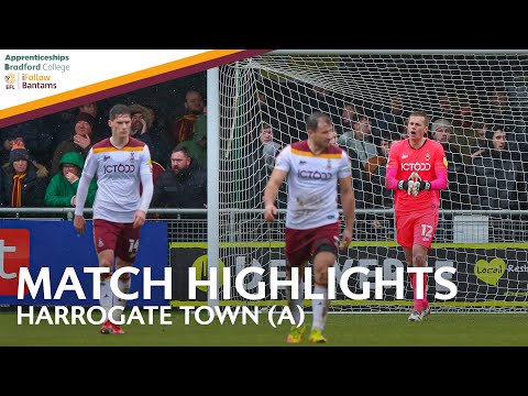 MATCH HIGHLIGHTS: Harrogate Town v Bradford City