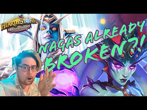NAGAS ARE ALREADY BROKEN? - Hearthstone Battlegrounds